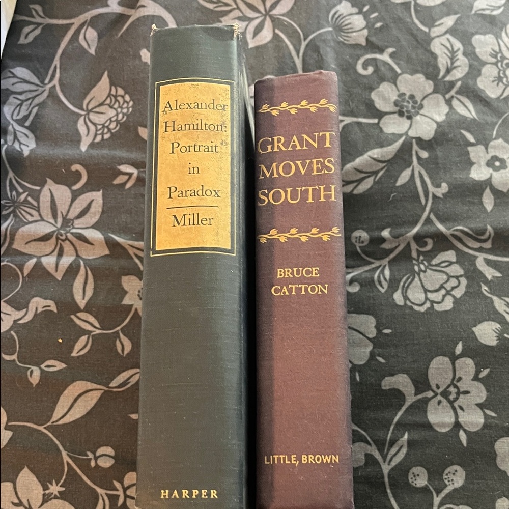 Antique  Alexander Hamilton and Grant Moves South Books  from 1959 and 1960